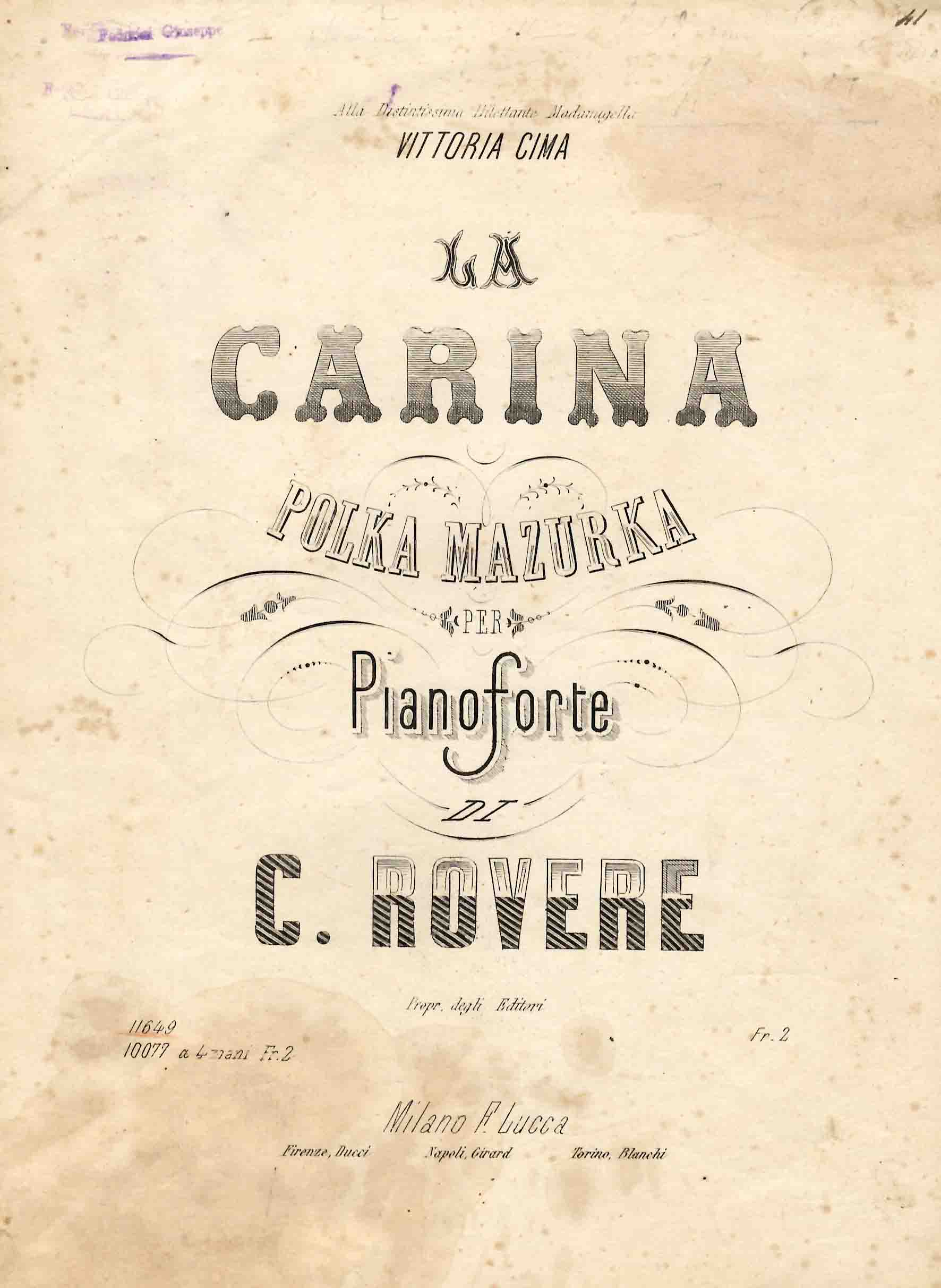 La Carina. Mazurka